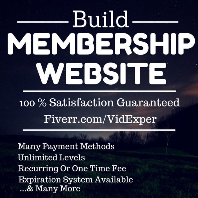 I will create profitable membership wordpress website