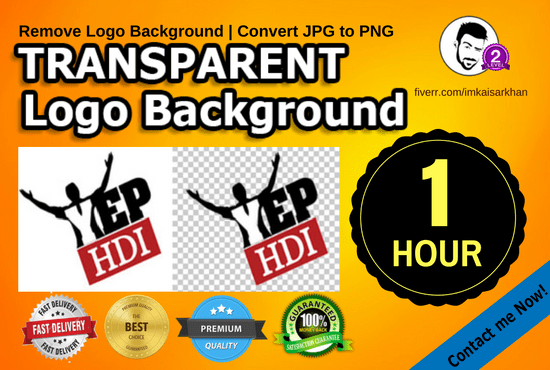 I will create transparent png logo or convert jpg to png