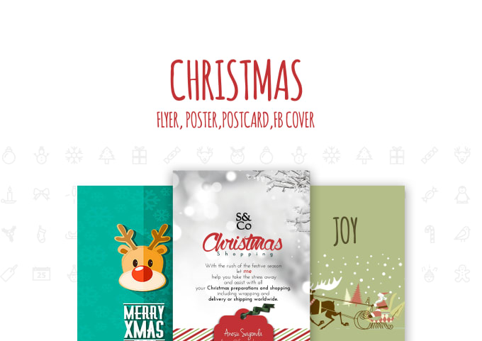 I will design a christmas flyer,poster, cover
