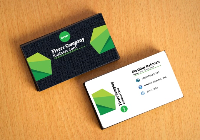I will design a double sided business card with unlimited revision