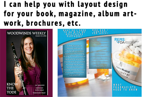 I will design a layout for your print or electronic media