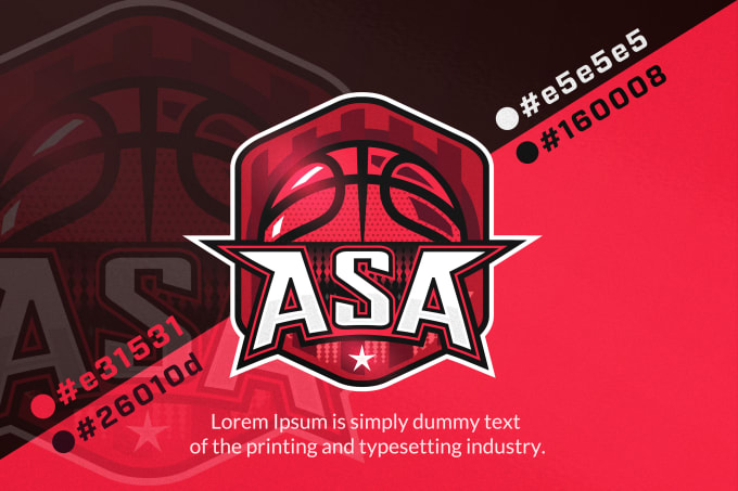 I will design a superb sports logo for your school, team, gaming channel