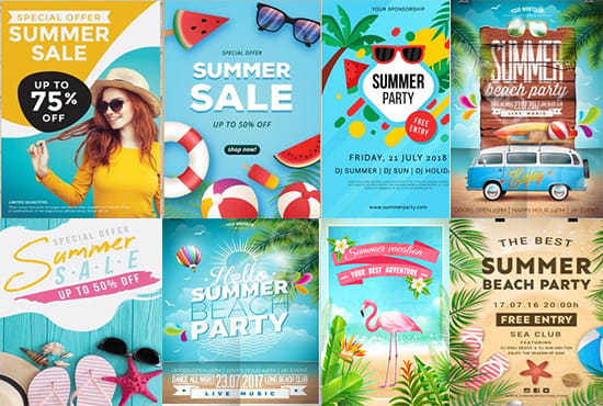 I will design amazing summer, pool flyer