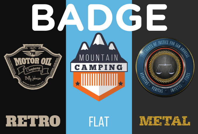 I will design an awesome badge in various styles and combinations