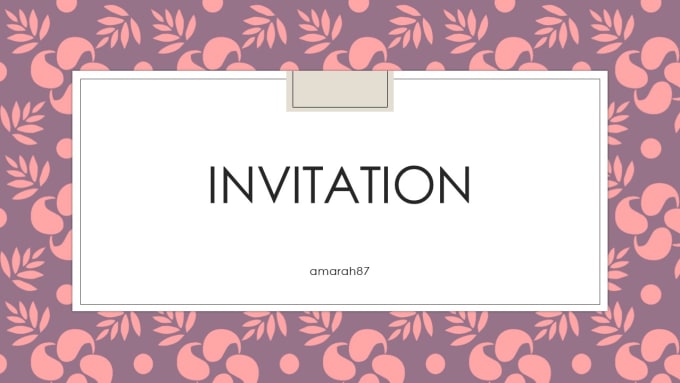 I will design an invitation for your event