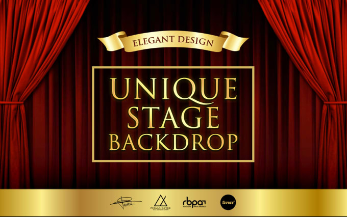 I will design cool and unique stage backdrop banner for your event