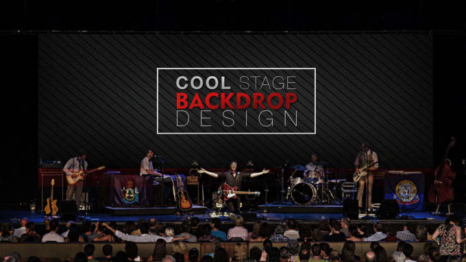 I will design COOL Stage Backdrop Banner for you