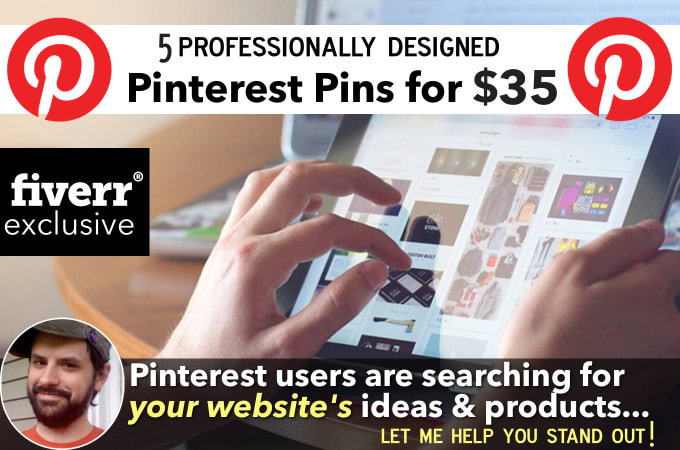 I will design custom branded pins for your pinterest boards