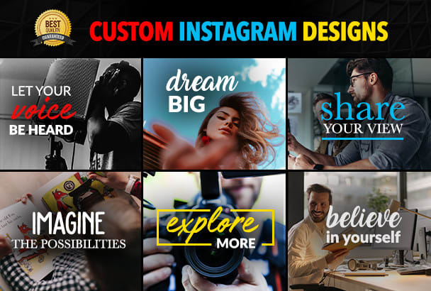 I will design custom instagram photos, designs, or instagram images
