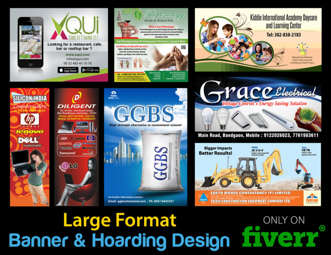 I will design Large Format Banners and Hoarding