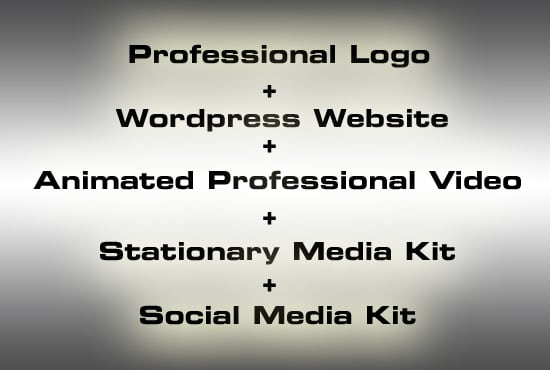 I will design logo, website with animated promotional video