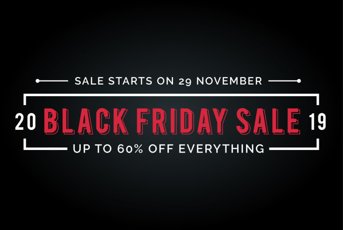 I will design professional black friday banner