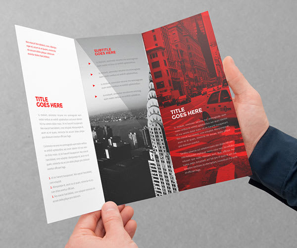 I will design professional trifold brochure unique flyer