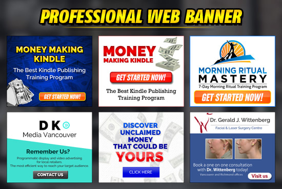 I will design professional Web Banner for advertising