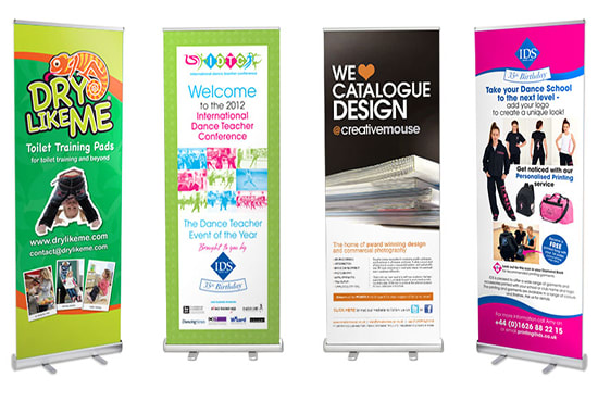 I will design roll up banners