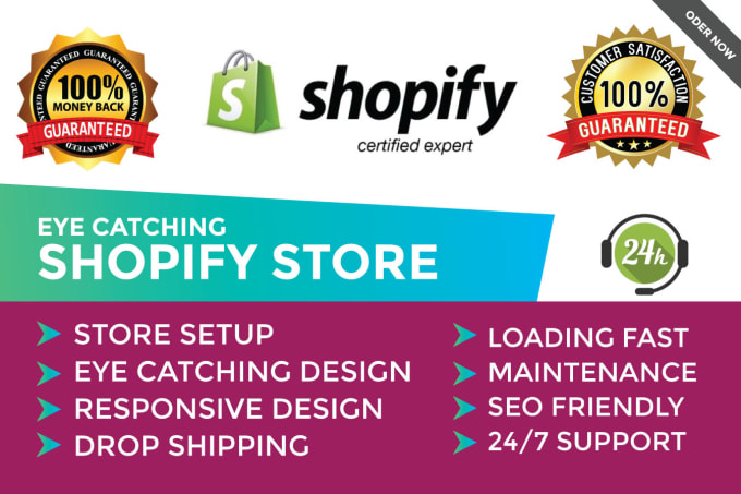 I will design shopify store, create shopify website