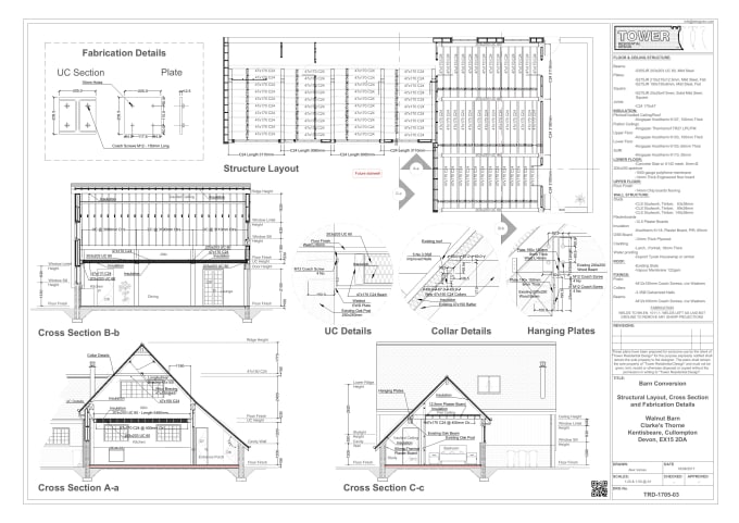 I will design the structural plans per m2