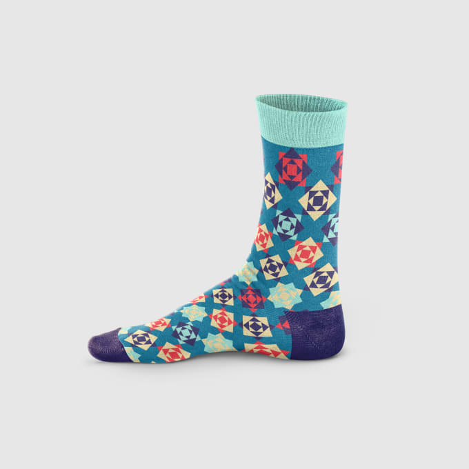 I will design unique socks for you
