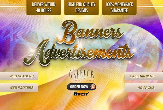 I will design website banner and ads