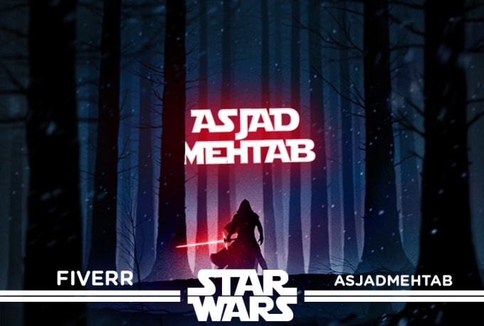 I will design your name or logo in star wars style