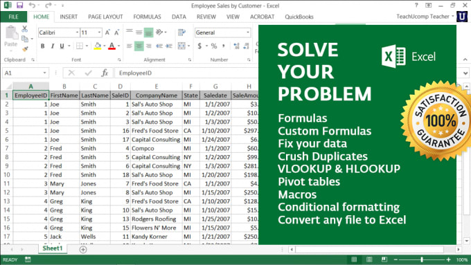 I will develop an excel formula for your needs