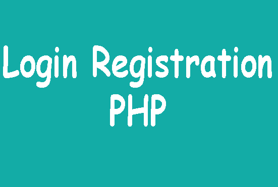 I will develop login registration system