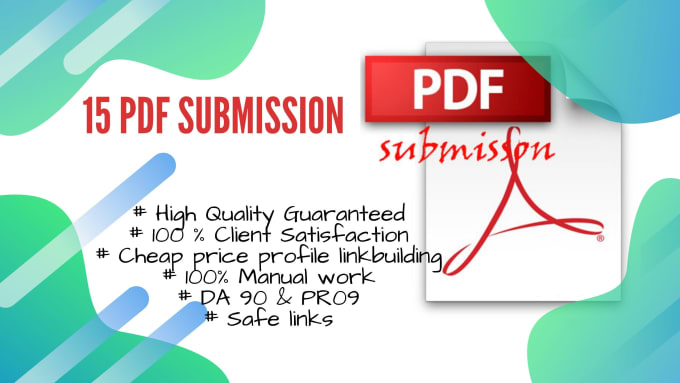 I will do 15 PDF submission on document sharing sites