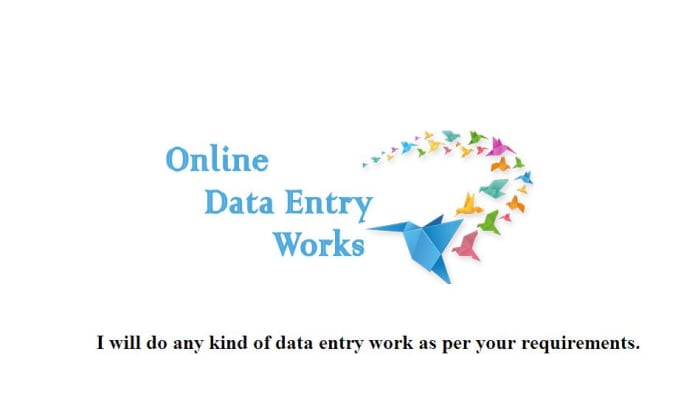 I will do 2 hours data entry work