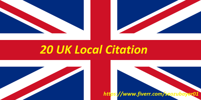 I will do 20 UK local citation to improve your local business