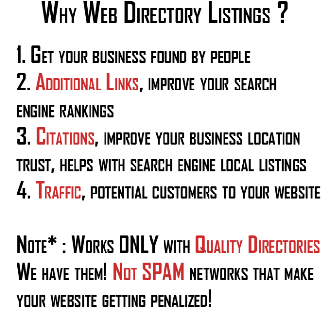 I will do 40 pr3 da10 links directory approved listings directory submissions