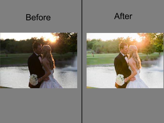 I will do adobe lightroom editing and color correction