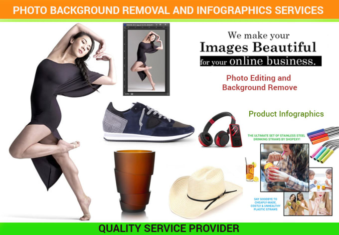 I will do amazon, ebay product photo editing and infographic