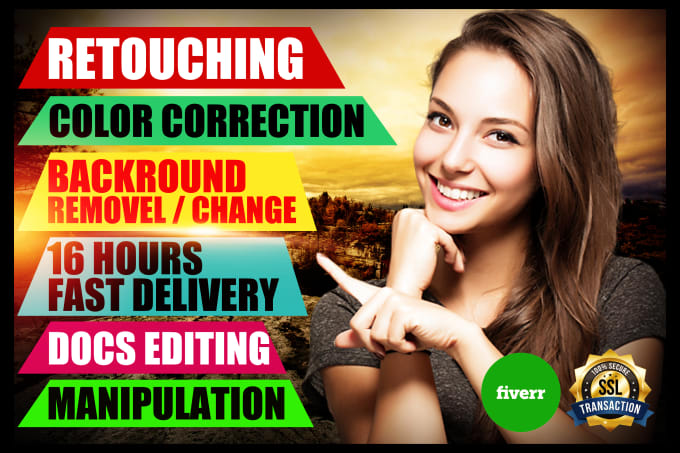 I will do any photoshop editing, photo retouching