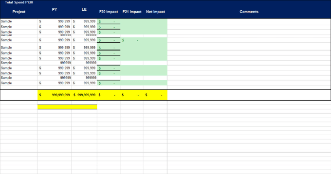 I will do anything you need in microsoft excel