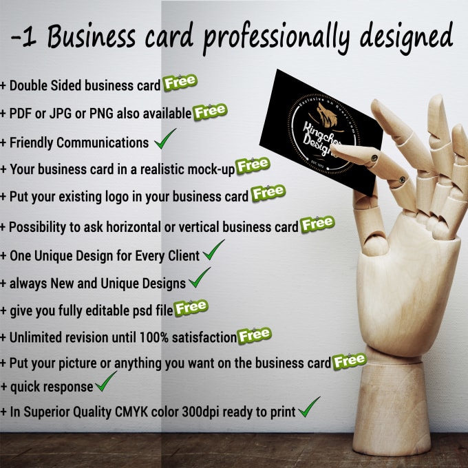I will do best business card for you with FREE source file