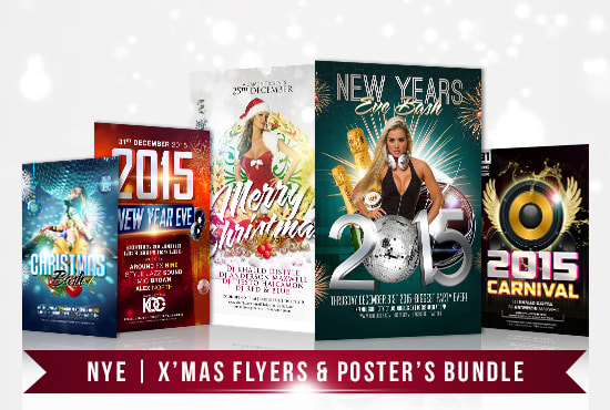 I will do christmas and new year flyers, poster, greetings, banners