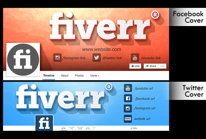 I will do Cover Images for Fb Twitter and YT in 3D with your 2D Logo