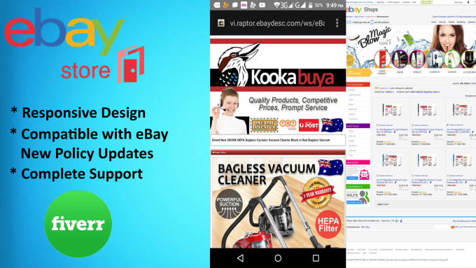 I will do custom ebay store design