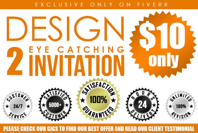 I will do invitation design or postcard design in 24 hour