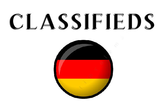 I will do local german classified ads for your website