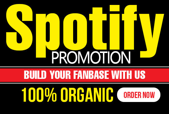 I will do organic spotify music promotion to real targeted audience