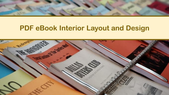 I will do pdf ebook interior layout, edit and format