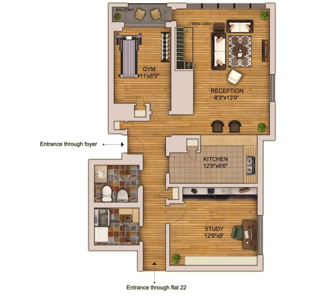 I will do photoshop rendering for your floor plans and drawings