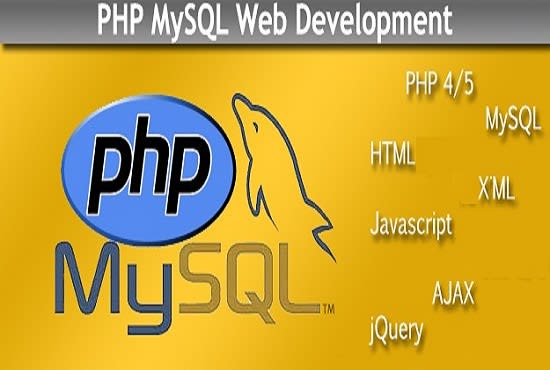 I will do php, mysql, javascript, jquery, ajax, json, XML work