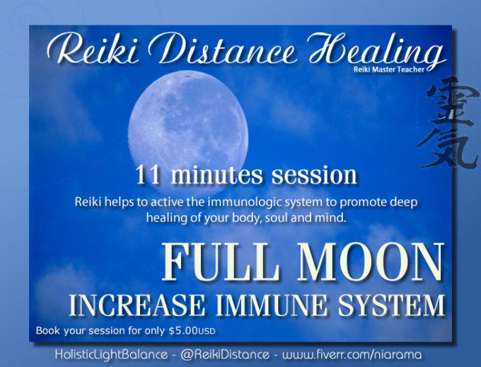 I will do reiki in full moon to increase immune system