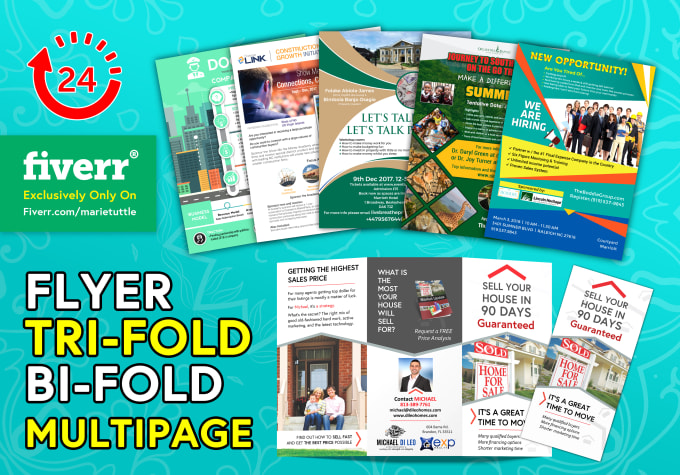 I will do the unique flyer, trifold brochure, multipage brochure