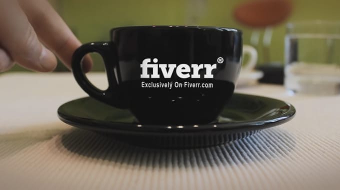 I will do this creative coffee cup clean intro