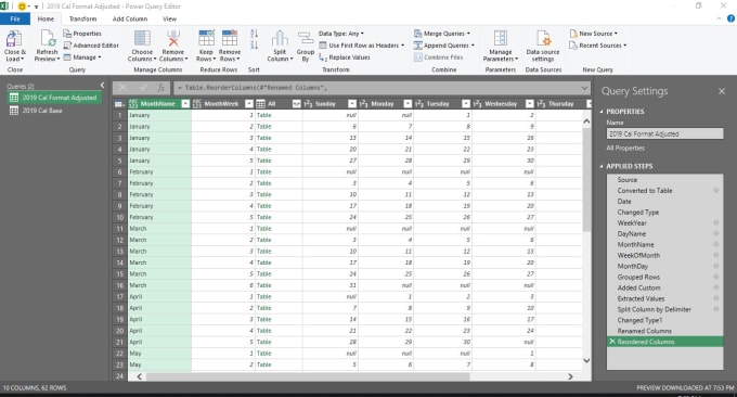 I will do your data transformation and mashup using excel power query