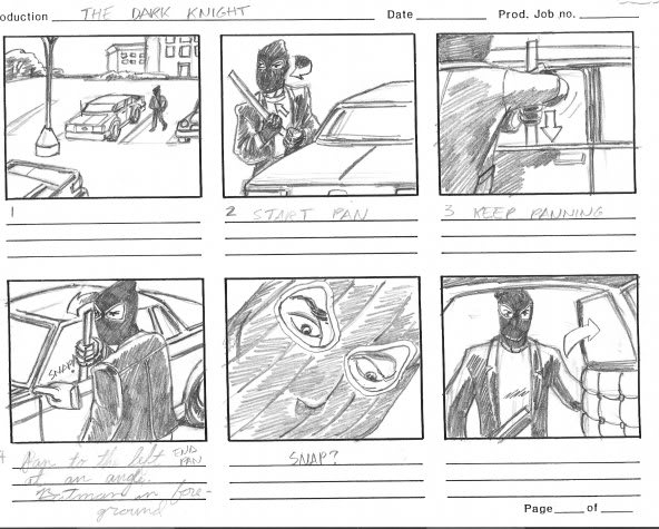 I will draw a one page storyboard for your movie or music video