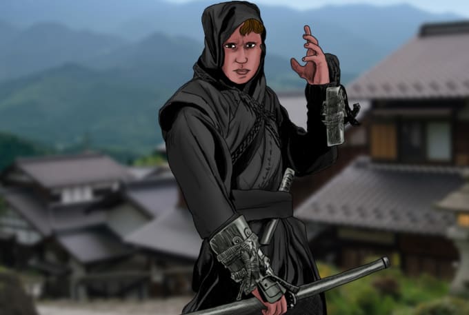 I will draw you as a ninja